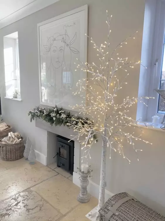 White birch twig christmas tree clearance